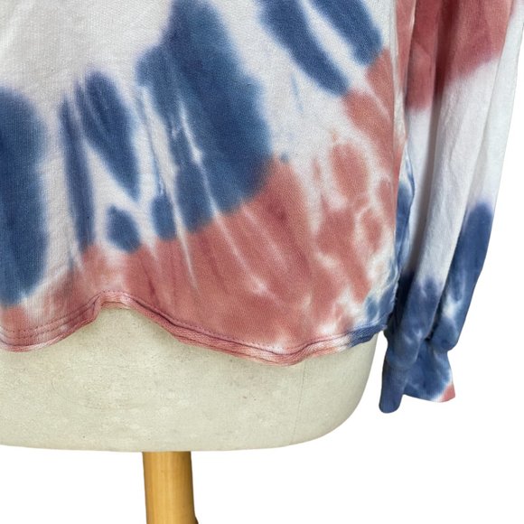C&C California Tie Dye Faded Red Blue Surf Cali Hippie Crewneck Sweatshirt-S - Picture 5 of 15